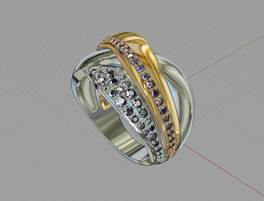 Diamond  Ring 3D print model 3D print model_13