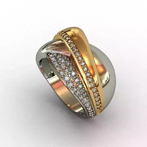 Diamond  Ring 3D print model 3D print model