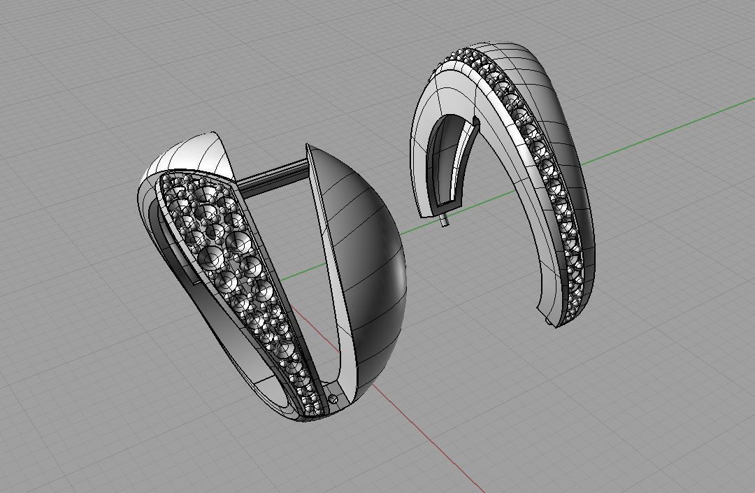 Diamond  Ring 3D print model 3D print model_12
