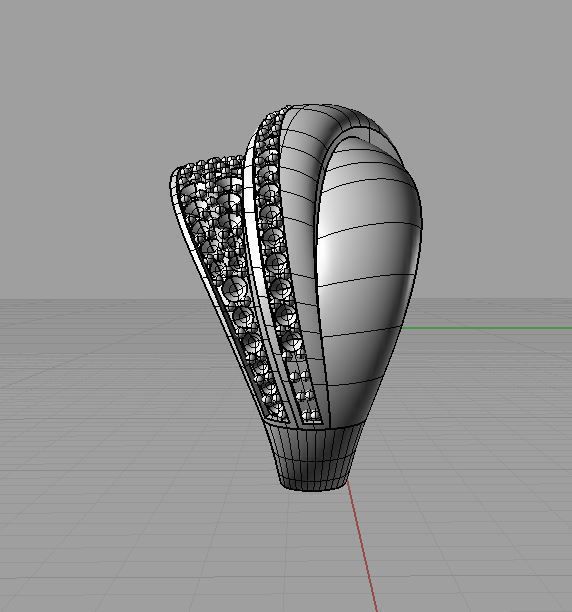 Diamond  Ring 3D print model 3D print model_8