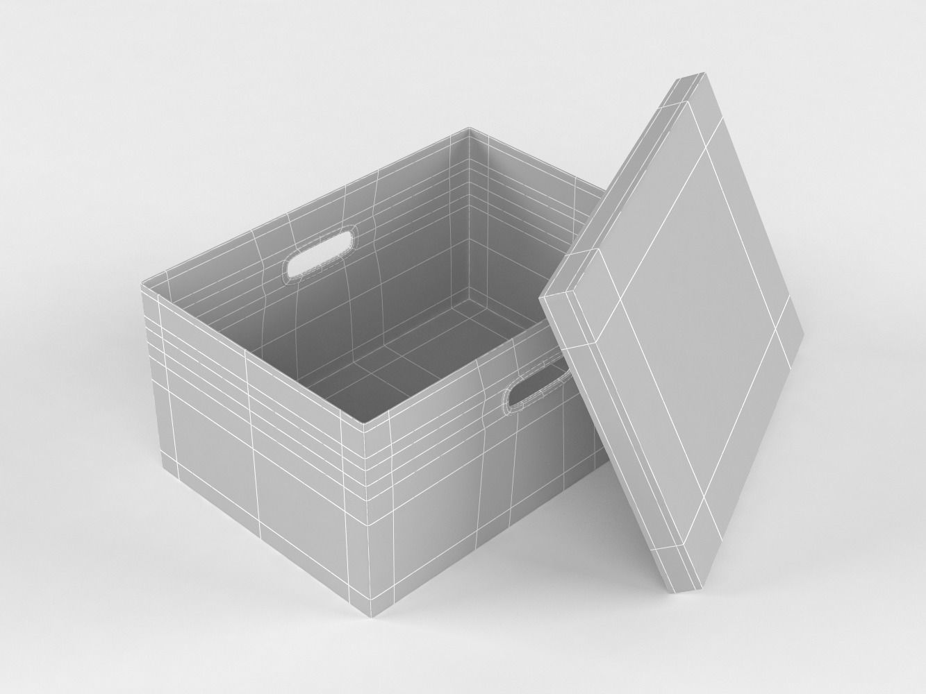 Clothes Storage Box 3D model_6