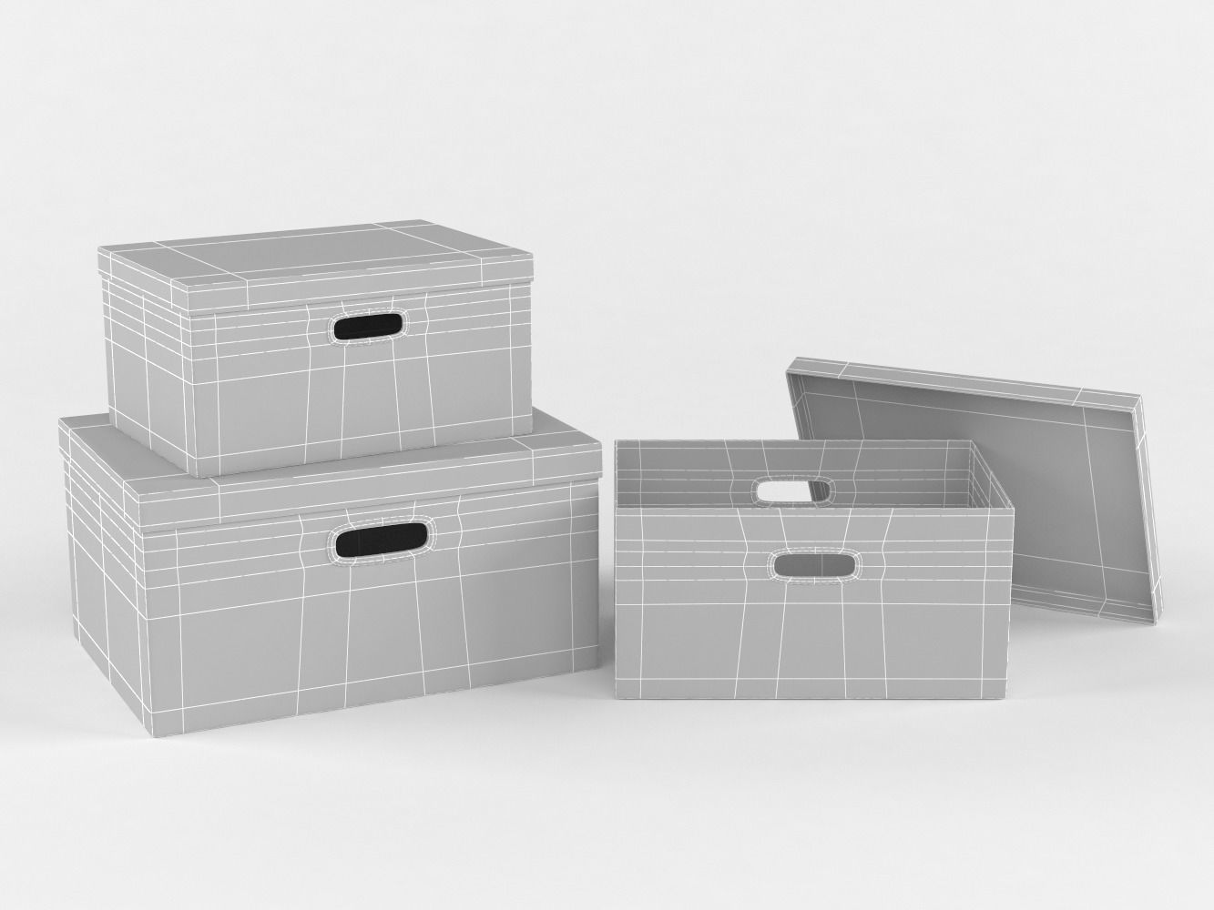 Clothes Storage Box 3D model_7