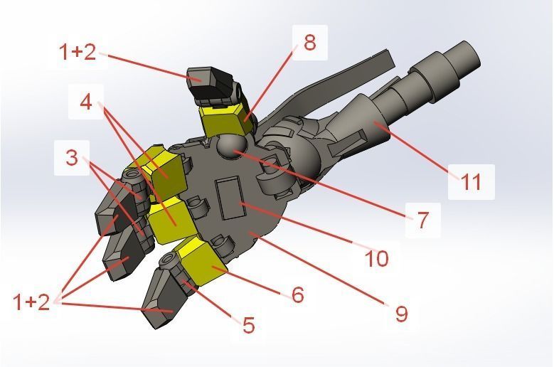 Fully mobile model of the Bumblebee 3D print model_7