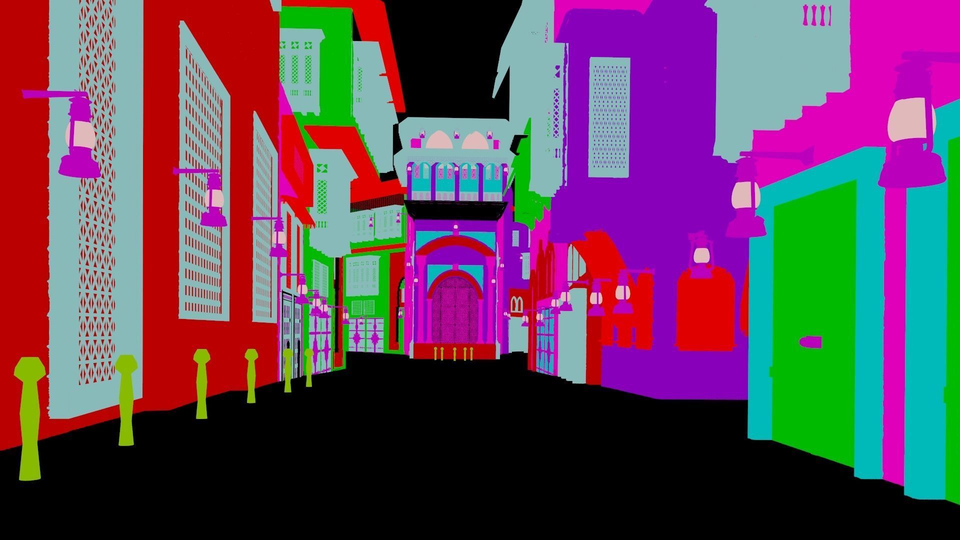 Exterior old street Cairo Egypt 3D model_9