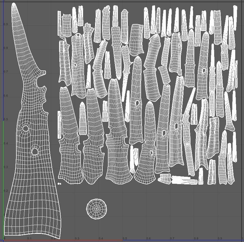 Cartoon Stylized Tree Trunk Set - 6 Piece 3D model_10