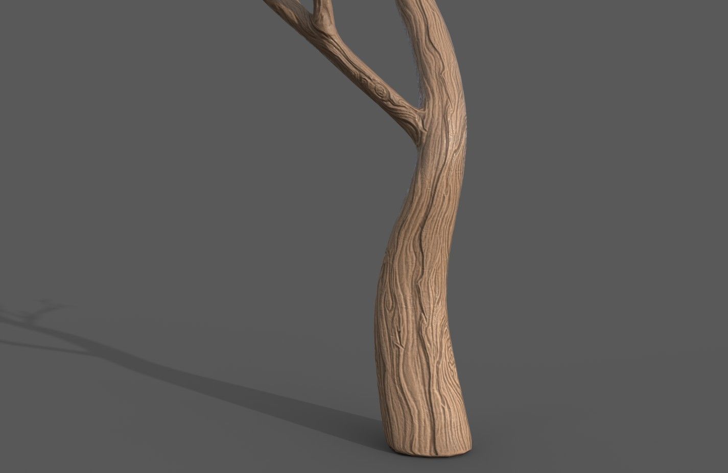 Cartoon Stylized Tree Trunk Set - 6 Piece 3D model_12