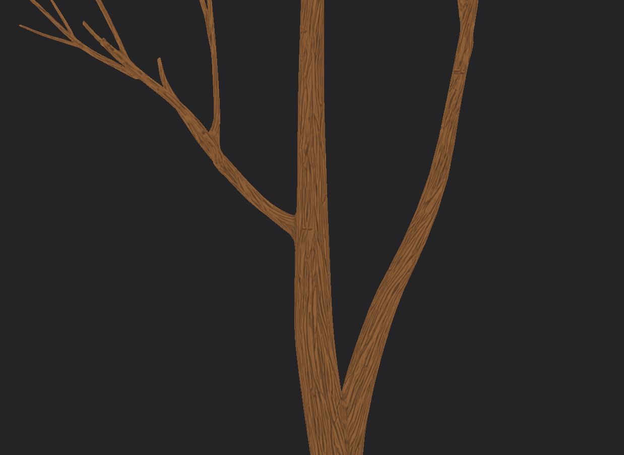 Cartoon Stylized Tree Trunk Set - 6 Piece 3D model_19