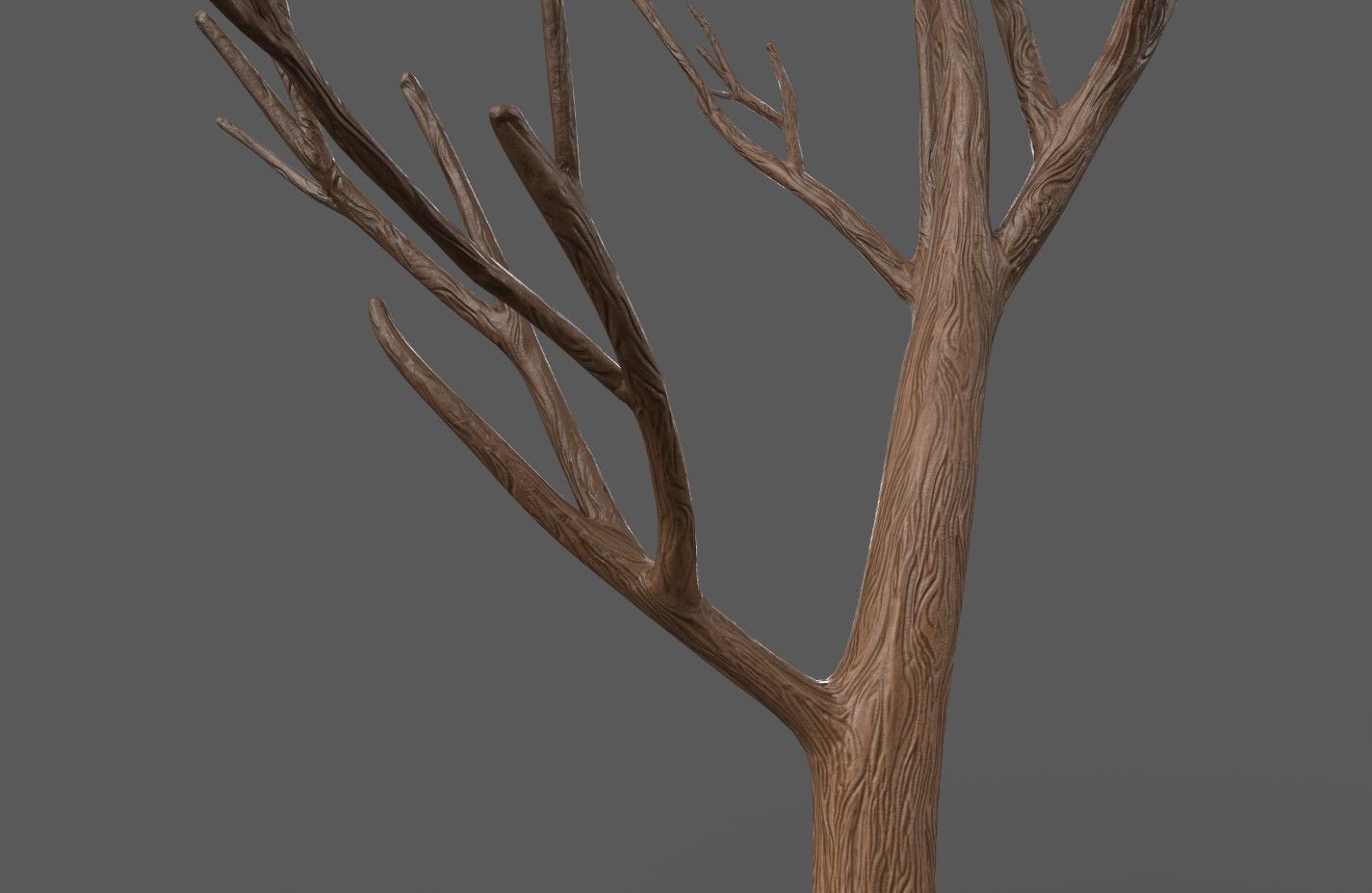 Cartoon Stylized Tree Trunk Set - 6 Piece 3D model_27