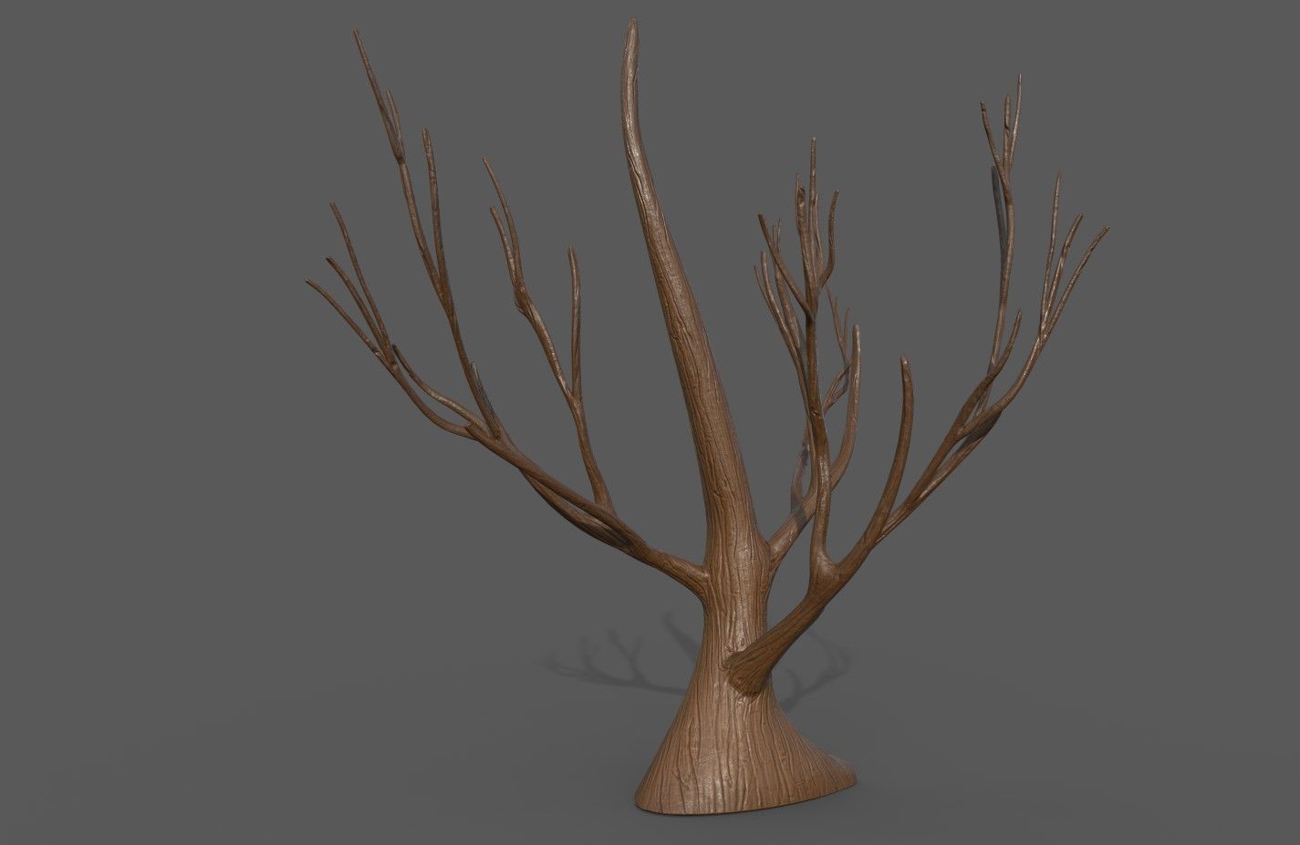 Cartoon Stylized Tree Trunk Set - 6 Piece 3D model_21
