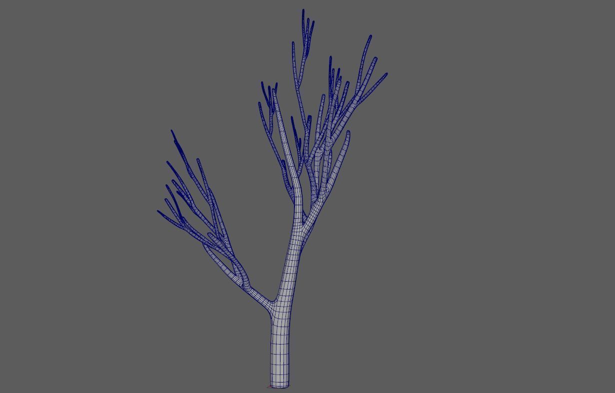 Cartoon Stylized Tree Trunk Set - 6 Piece 3D model_29