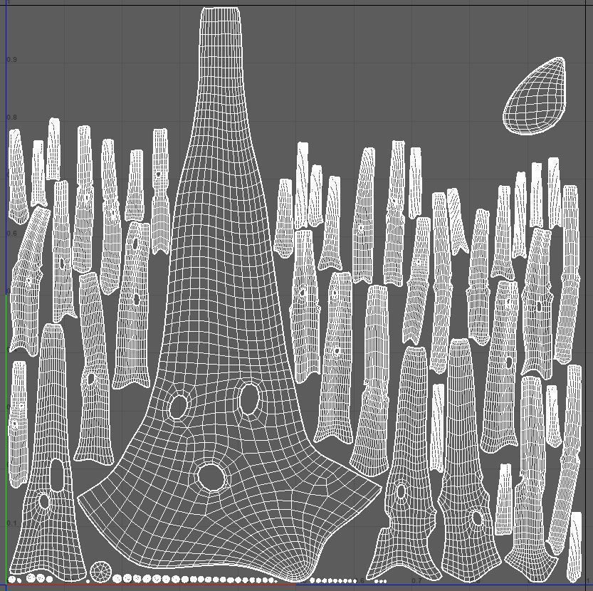 Cartoon Stylized Tree Trunk Set - 6 Piece 3D model_25