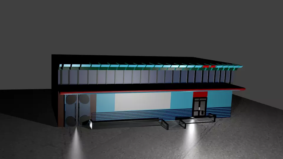 Store front 3D model