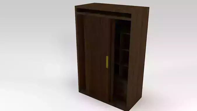 Dark Wooden Wardrobe