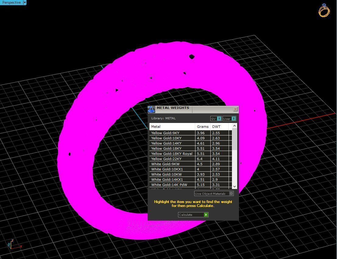 Circle shaped ring 3D print model_4
