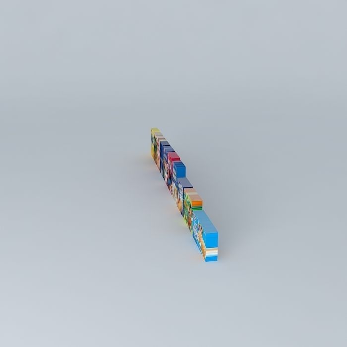 Kelloggs Cereal Boxes Free 3D model_2