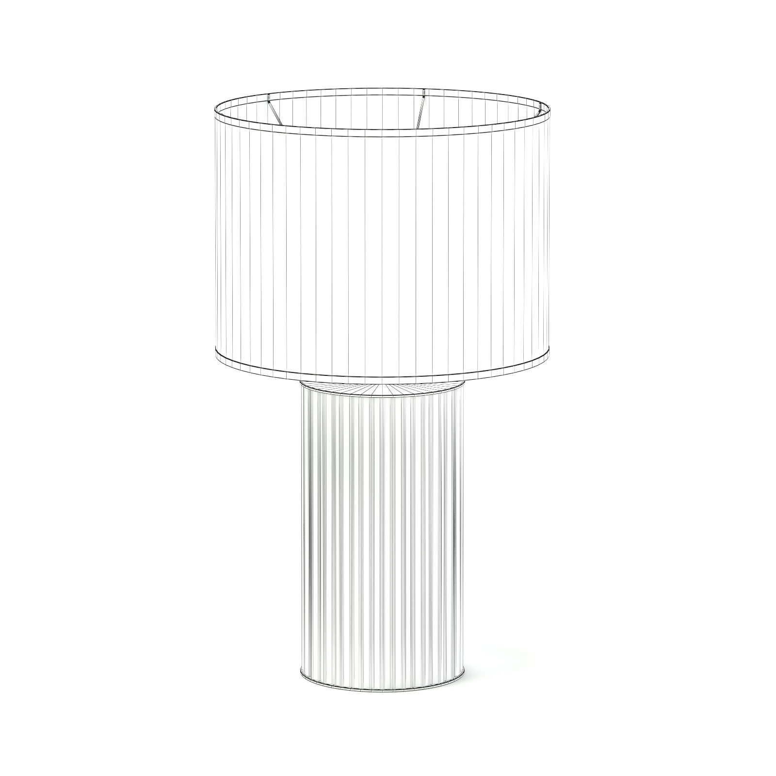 Beige Table Lamp 3D Model 3D model_5