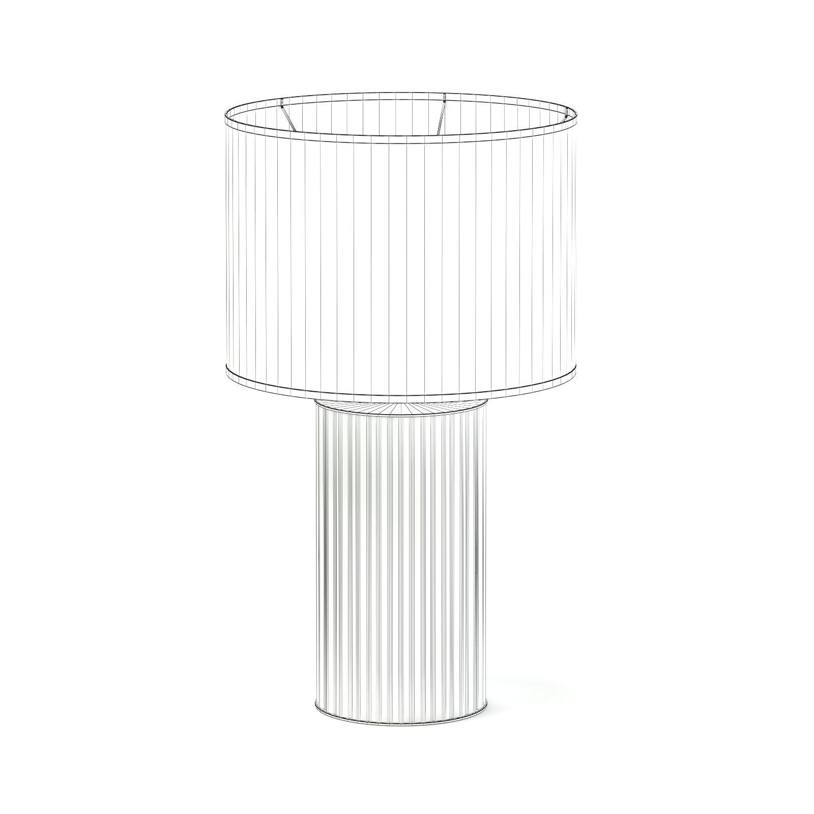 Beige Table Lamp 3D Model 3D model_1