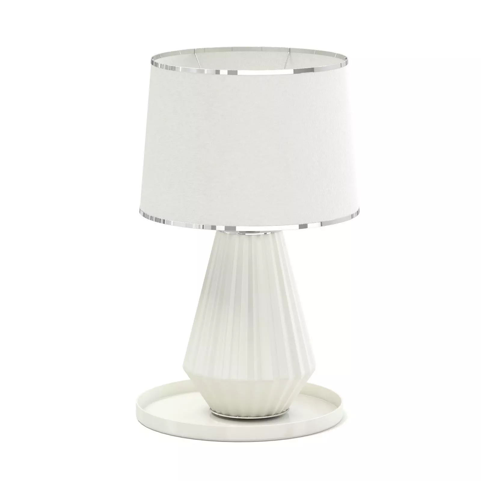 Beige Table Lamp 3D Model 3D model_0