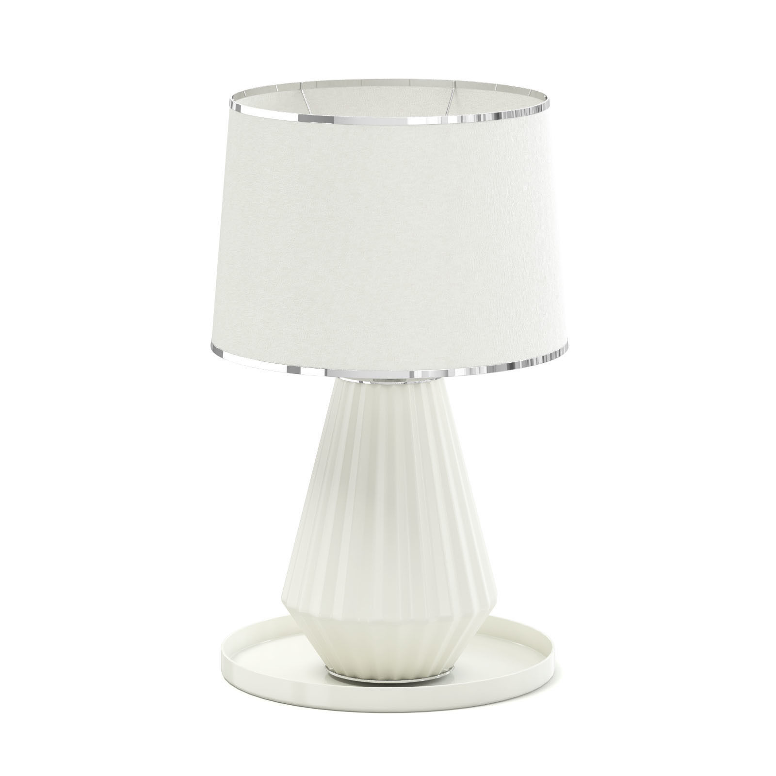 Beige Table Lamp 3D Model 3D model_4