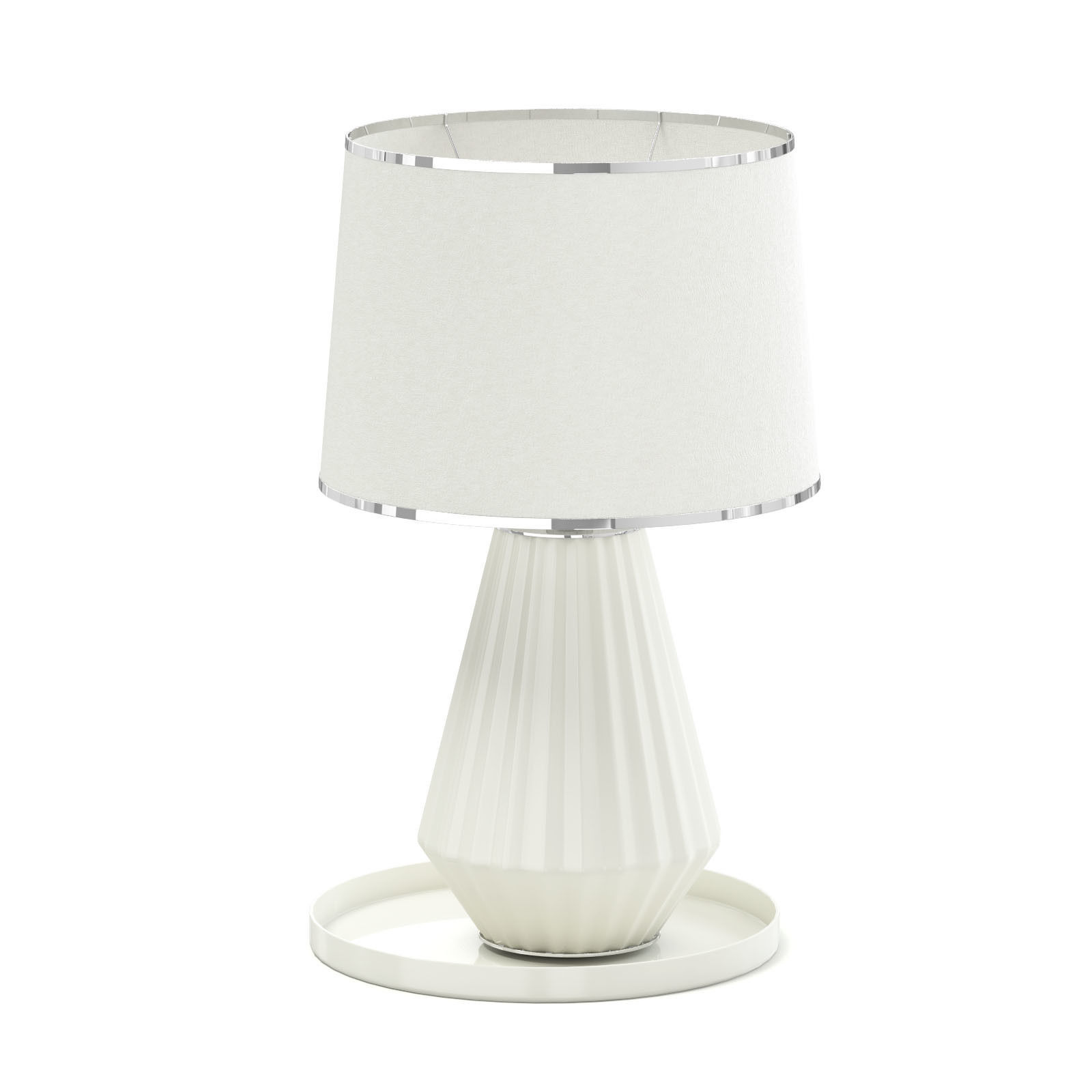 Beige Table Lamp 3D Model 3D model_2