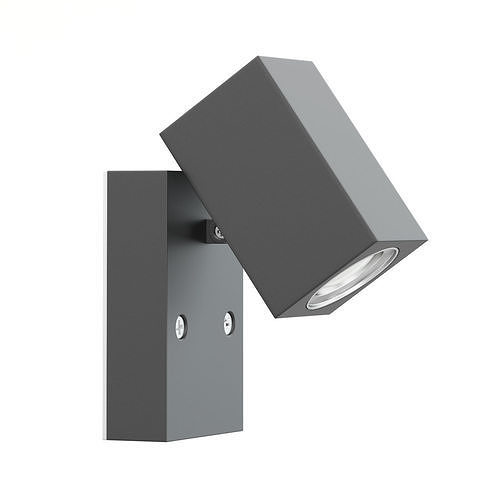 Black Wall Halogen 3D Model 3D model