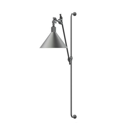 Black Wall Lamp 3D Model 3D model