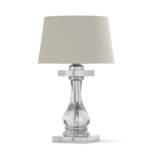 Glass Table Lamp 3D Model 3D model