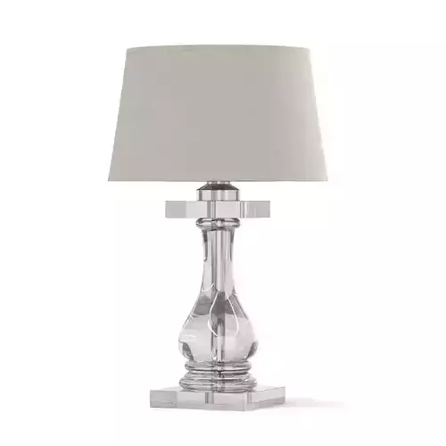 Glass Table Lamp 3D Model 3D model
