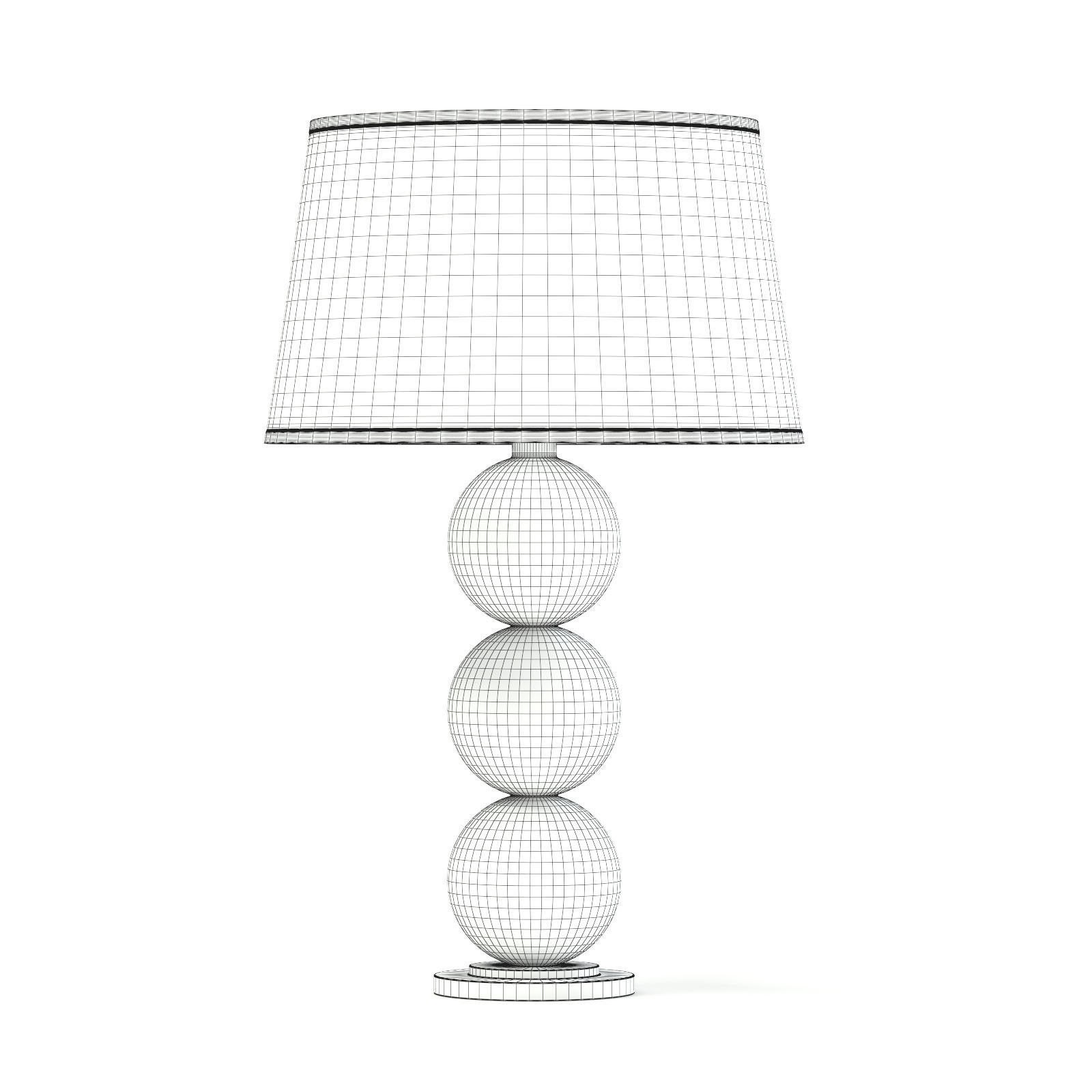 Glass Table Lamp 3D Model 3D model_1