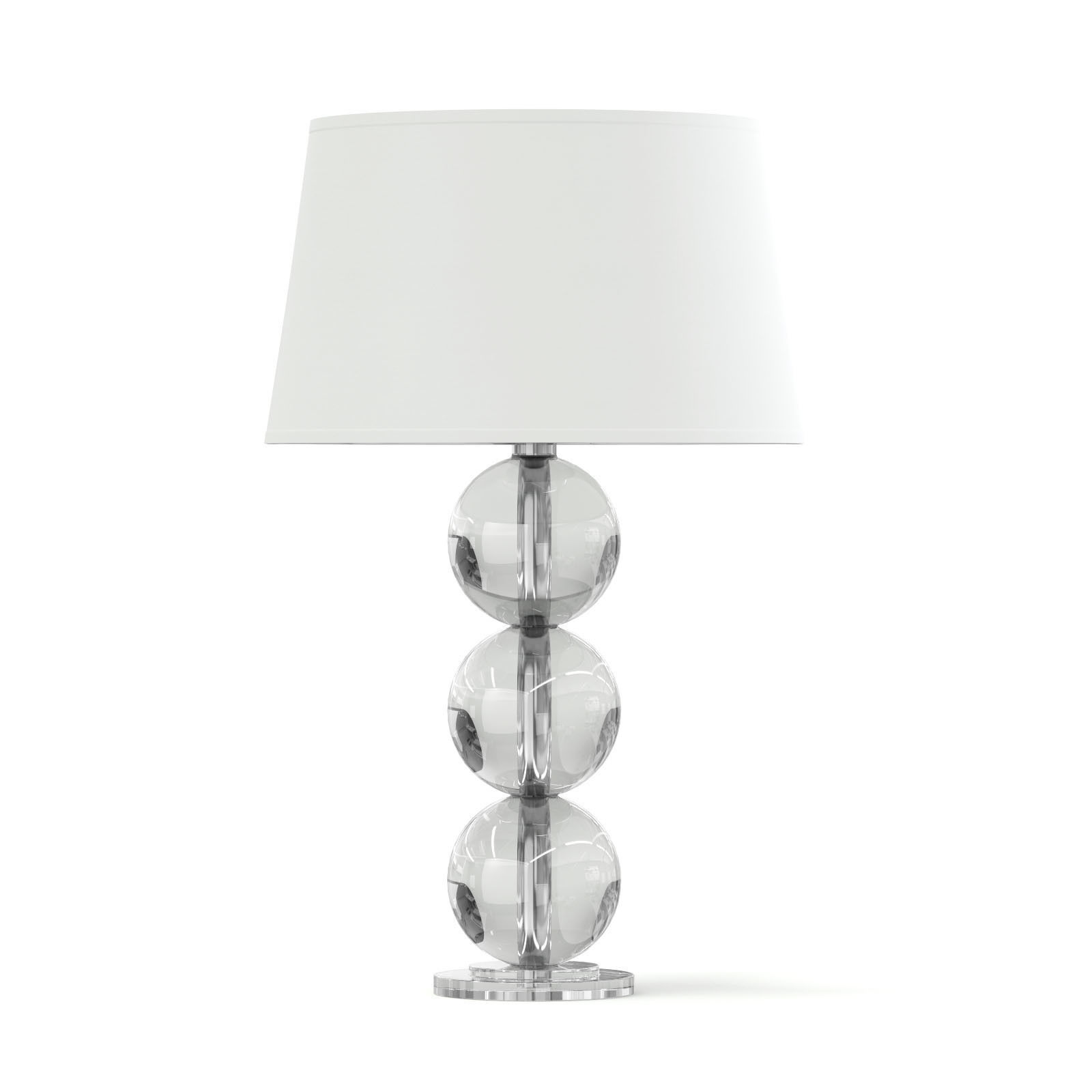 Glass Table Lamp 3D Model 3D model_2