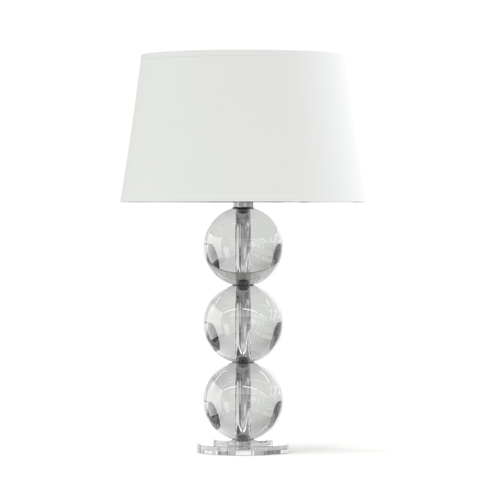 Glass Table Lamp 3D Model 3D model_4