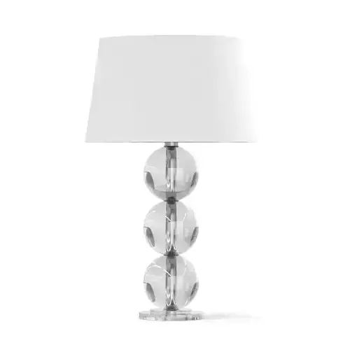 Glass Table Lamp 3D Model 3D model