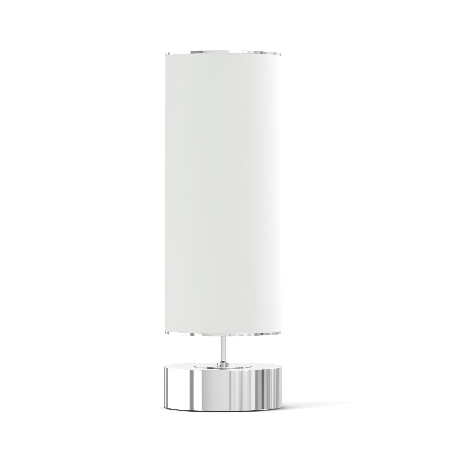 White Cylindrical Floor Lamp 3D Model 3D model_4