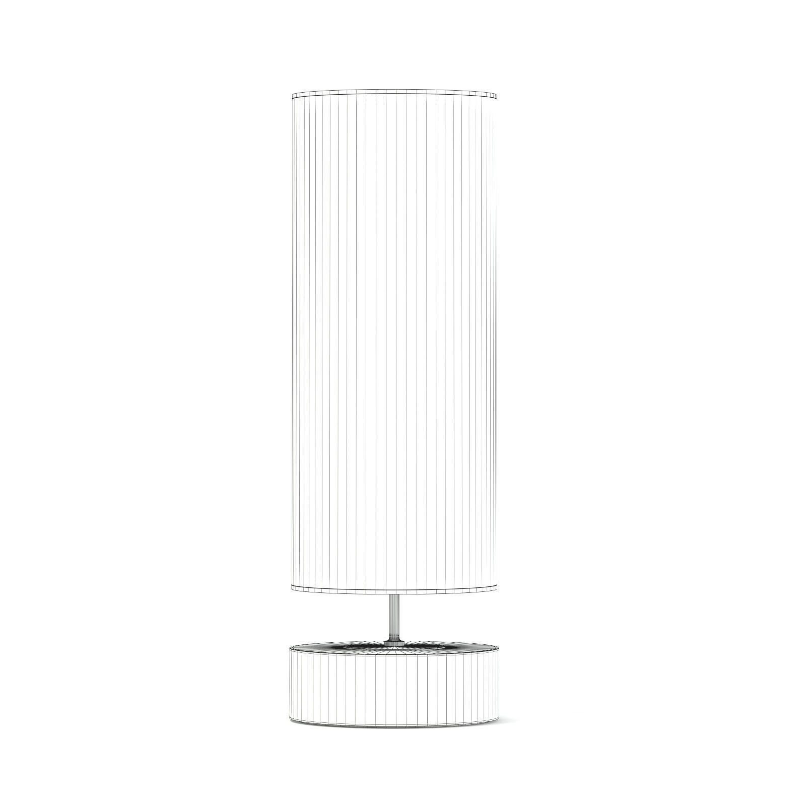 White Cylindrical Floor Lamp 3D Model 3D model_5
