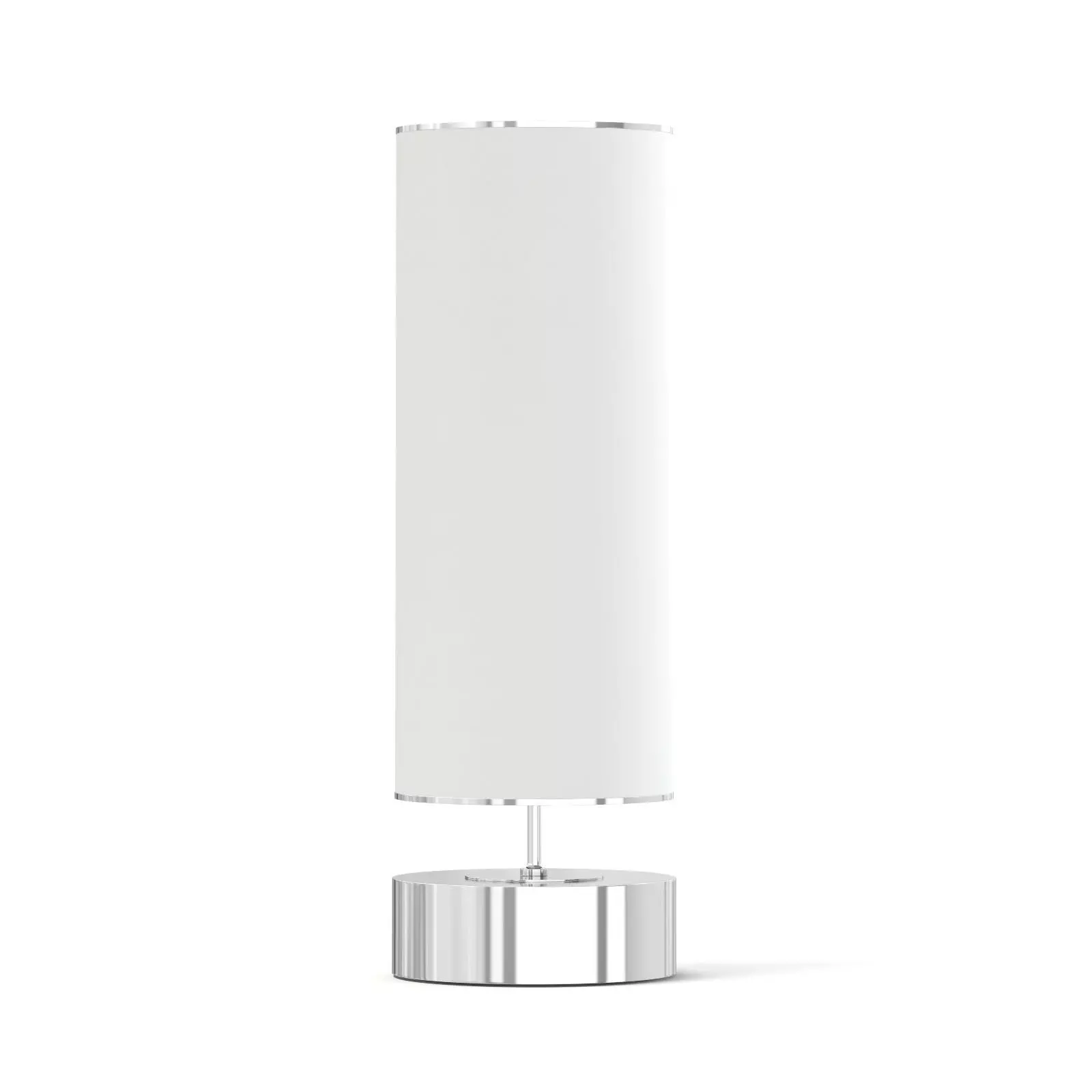White Cylindrical Floor Lamp 3D Model 3D model_0
