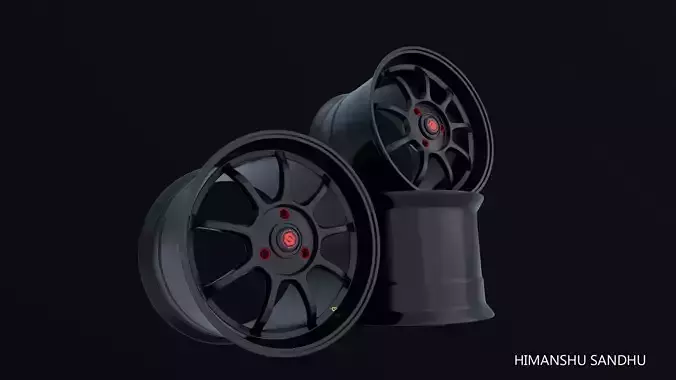 Wheel set of rims