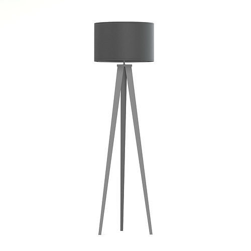 Black Floor Lamp 3D Model 3D model