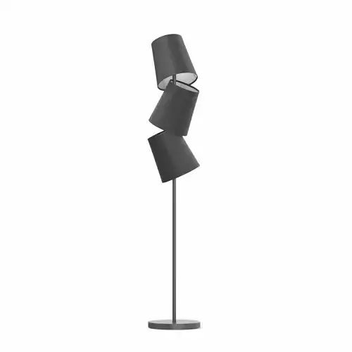 Black Floor Lamp 3D Model