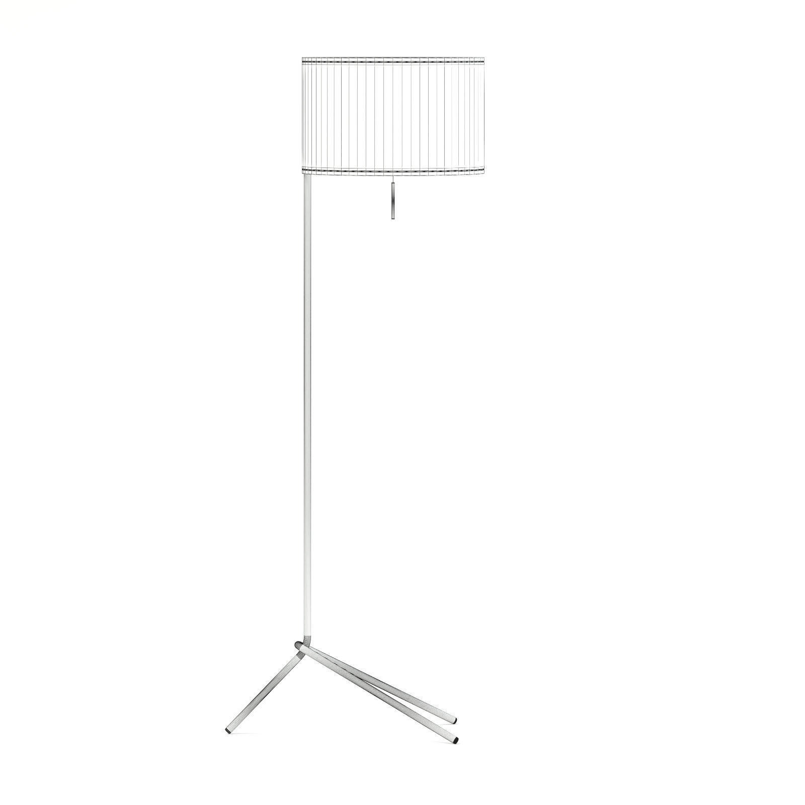 Black Floor Lamp 3D Model 3D model_3