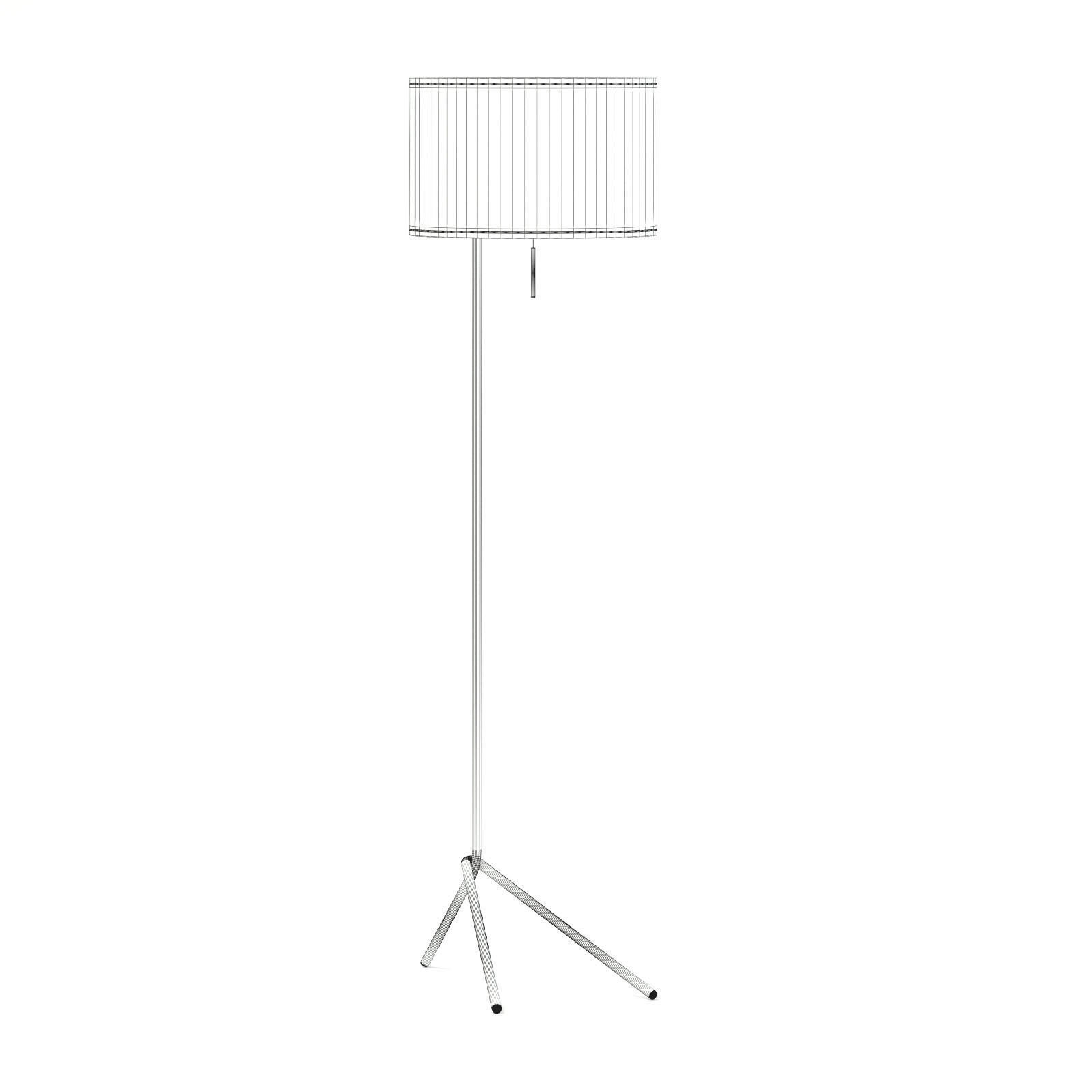 Black Floor Lamp 3D Model 3D model_7