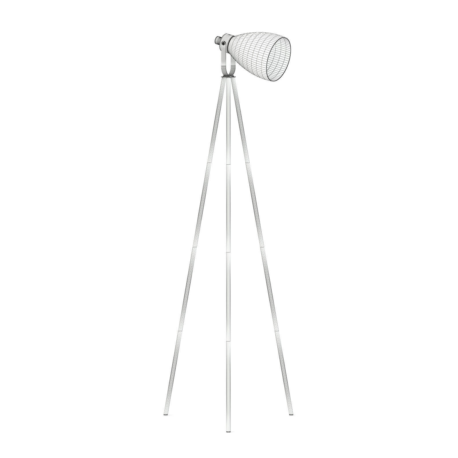 Black Floor Lamp 3D Model 3D model_1