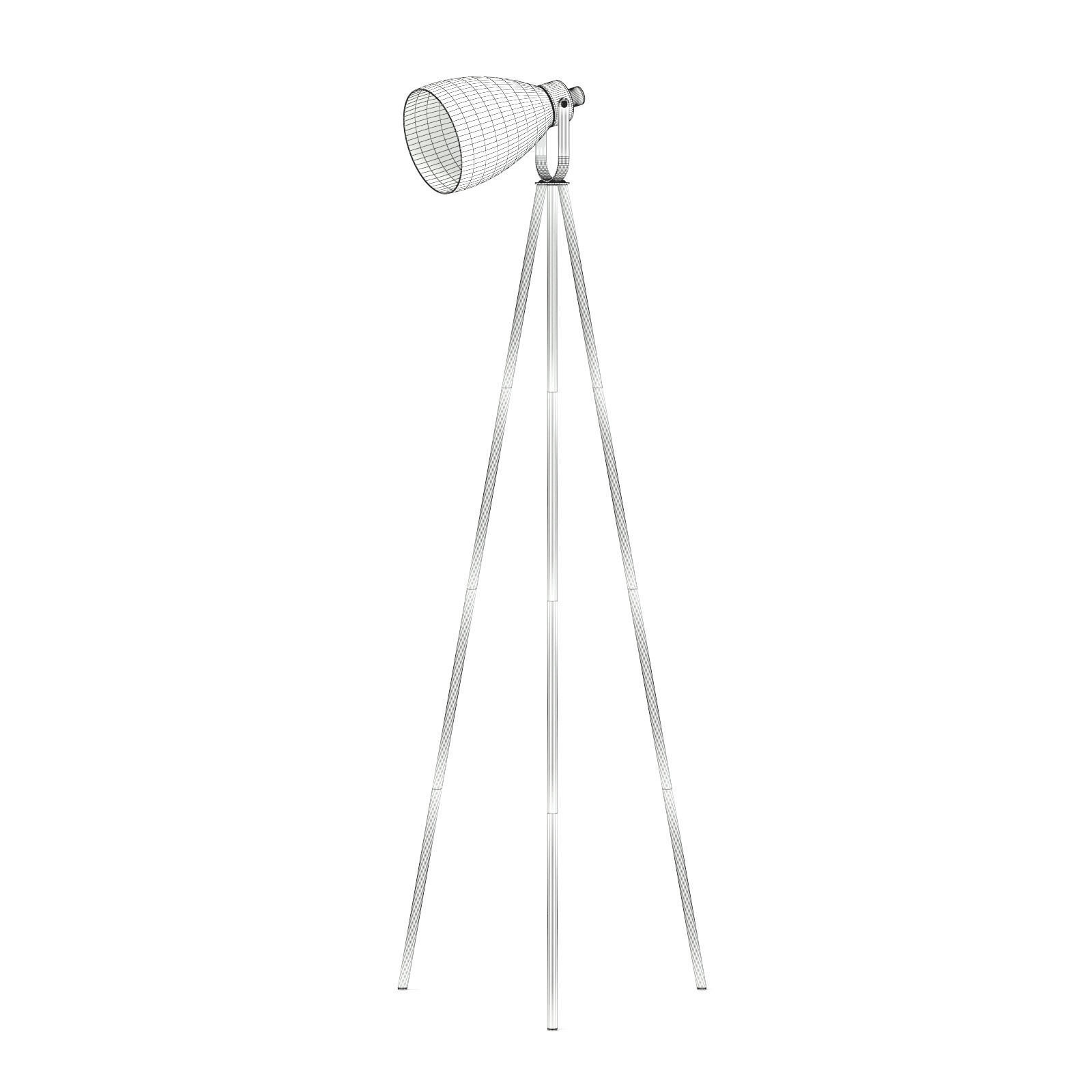 Black Floor Lamp 3D Model 3D model_5
