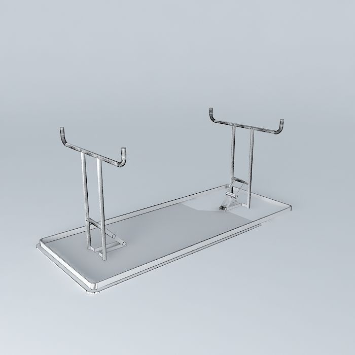 6' Folding Table Free 3D model_3