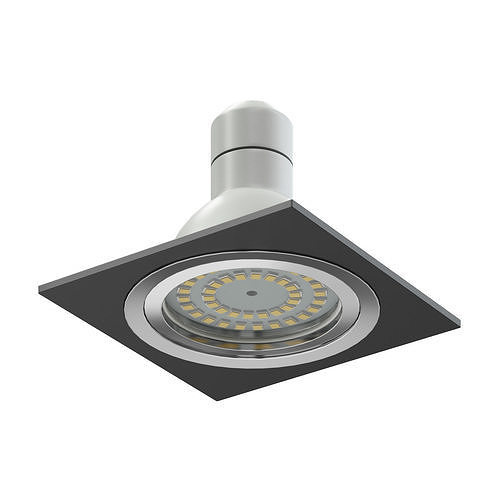 Black Halogen Light 3D Model 3D model