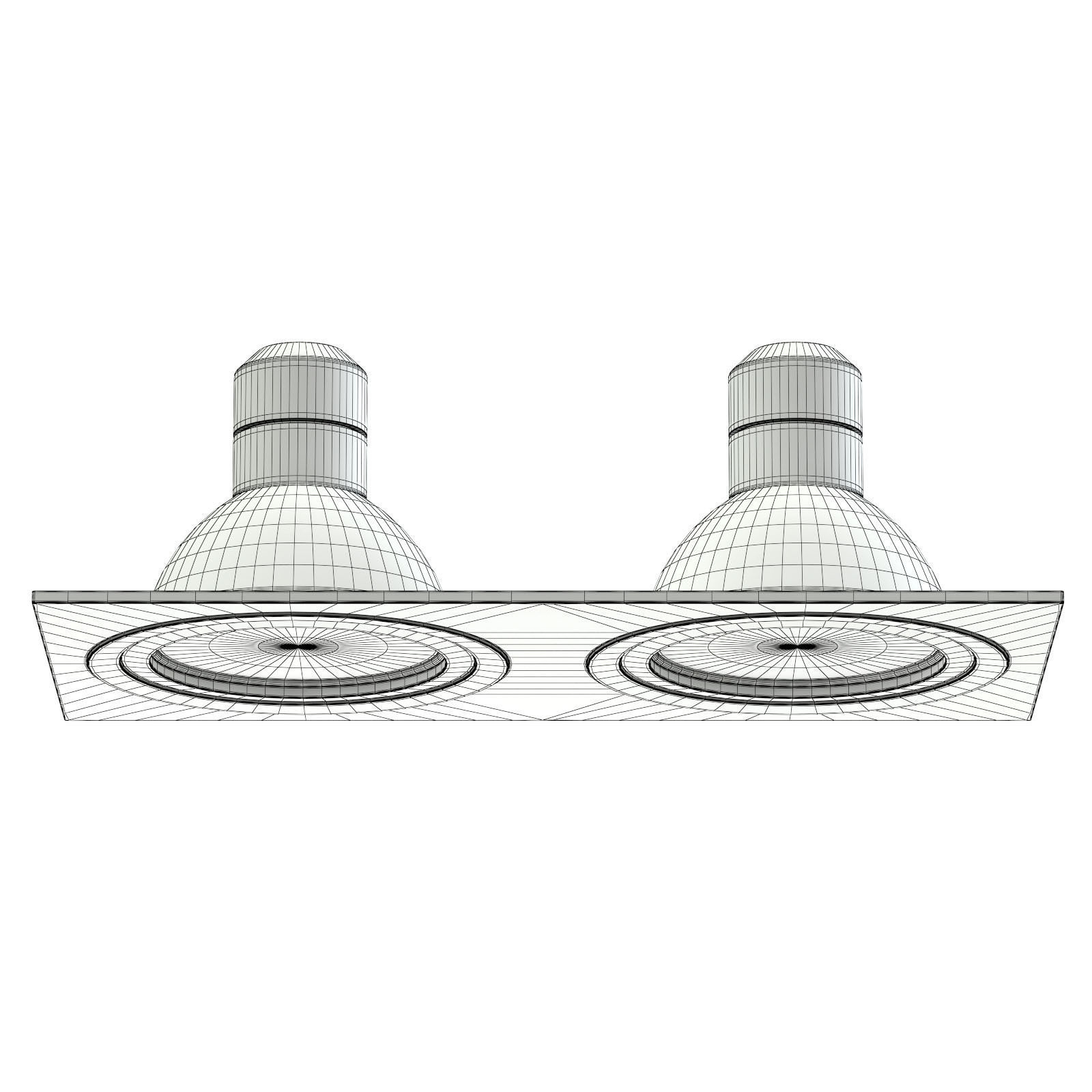 Double Black Halogen Light 3D Model 3D model_5