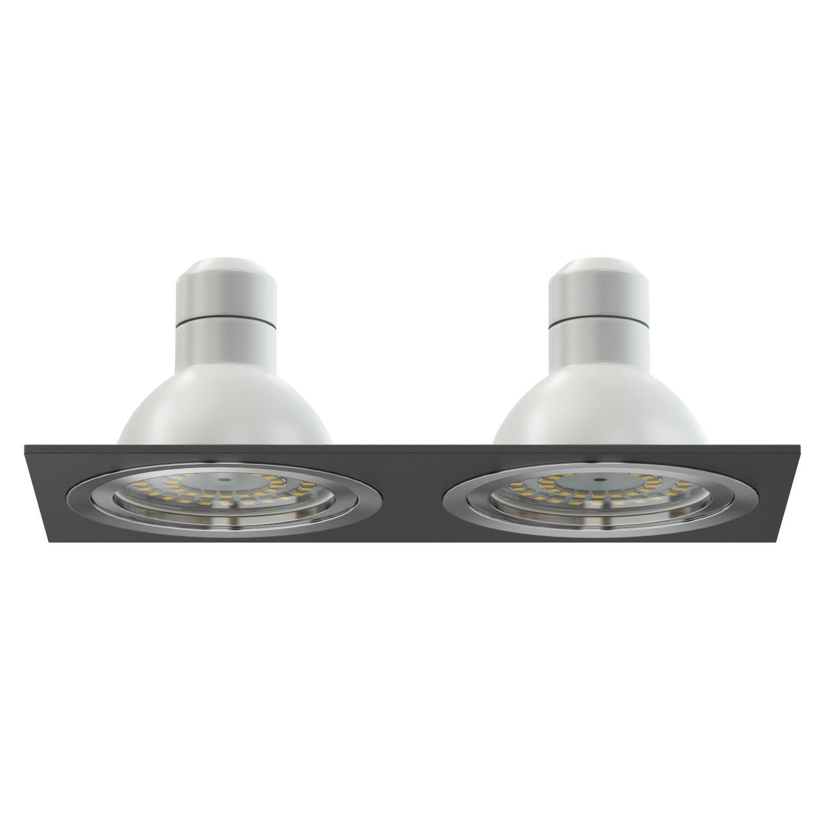 Double Black Halogen Light 3D Model 3D model_4