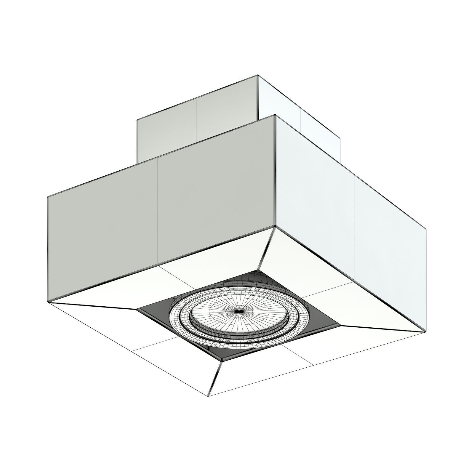 Rectangular Halogen Light 3D Model 3D model_1