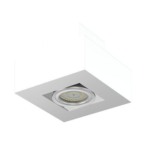Rectangular Halogen Light 3D Model 3D model