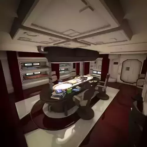 Spacecraft Interior HD 2 3D model