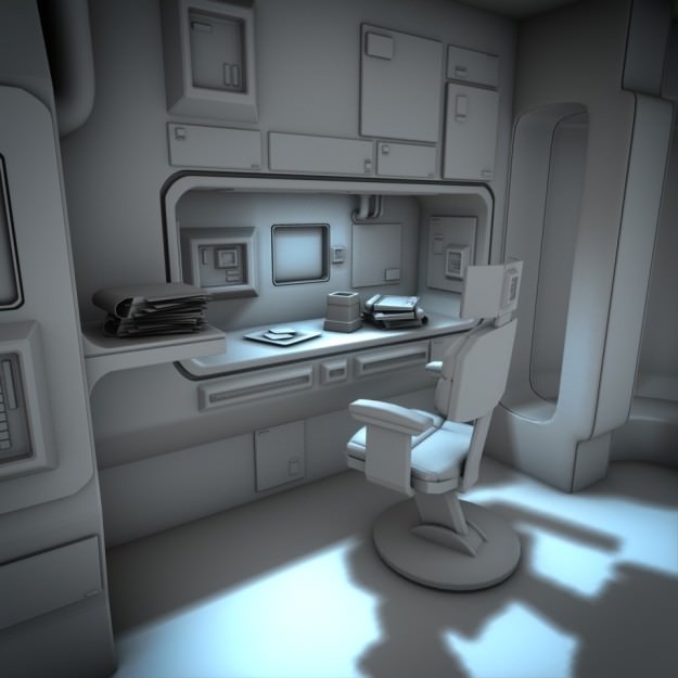 Spacecraft Interior HD 2 3D model_10